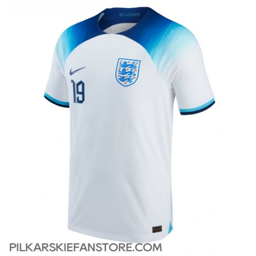 Tanie Strój piłkarski Anglia Mason Mount #19 Koszulka Podstawowej MŚ 2022 Krótkie Rękawy